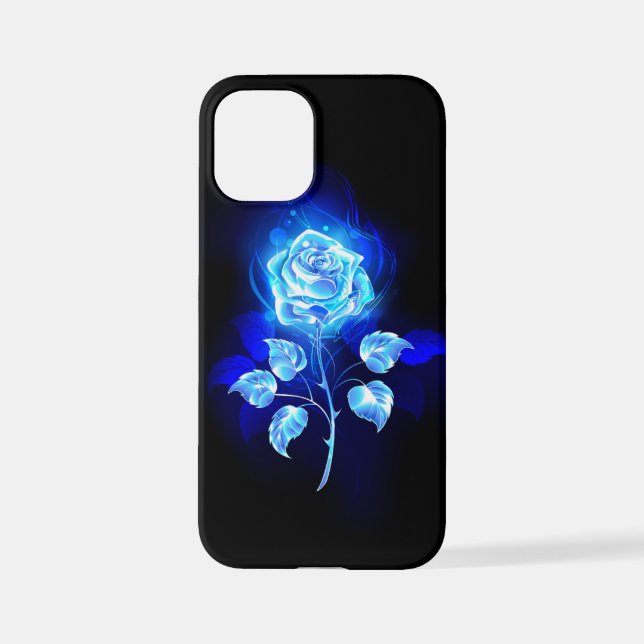 Burning Blue Rose iPhone Case (Back)