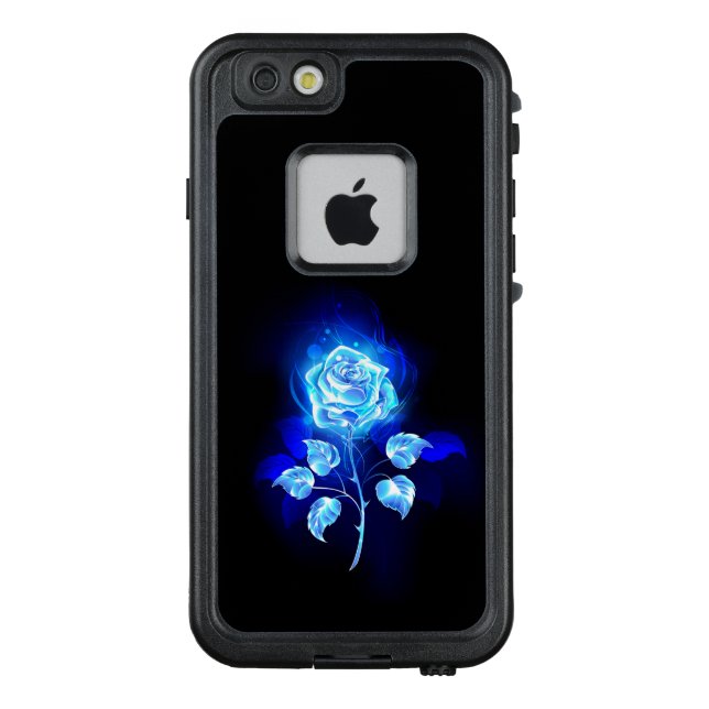 Burning Blue Rose LifeProof iPhone Case (Back)