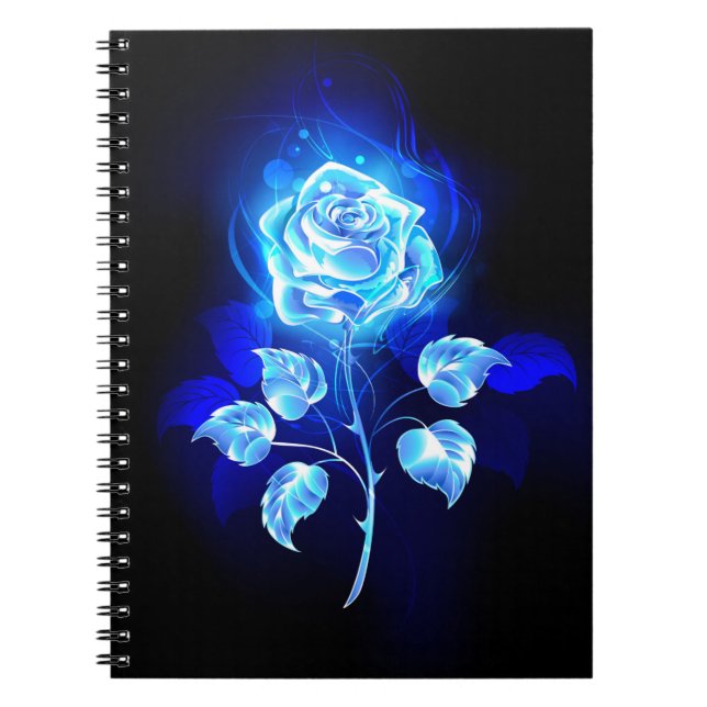 Burning Blue Rose Notebook (Front)