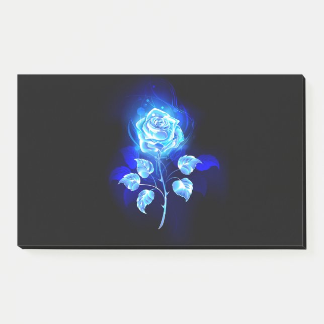 Burning Blue Rose Post-it Notes (Front)