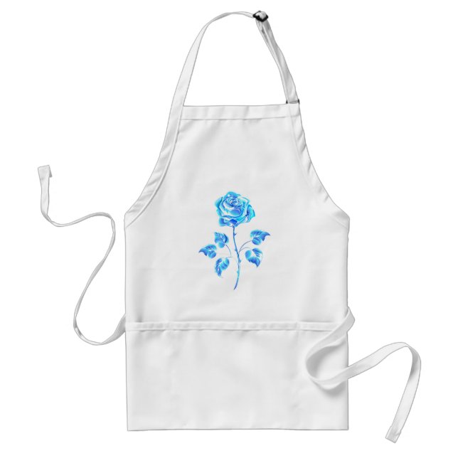 Burning Blue Rose Standard Apron (Front)