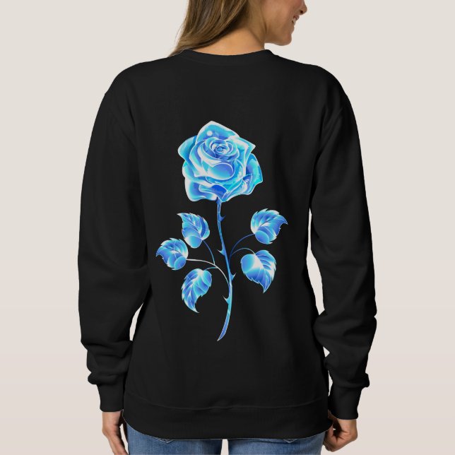 Burning Blue Rose Sweatshirt (Back)
