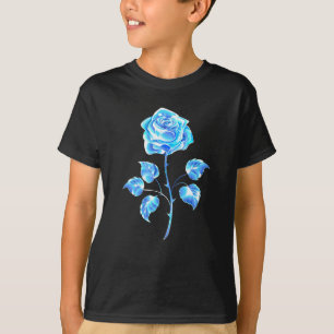 Burning Blue Rose T-Shirt