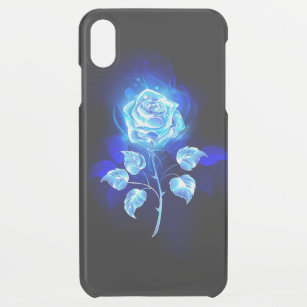 Burning Blue Rose iPhone XS Max Case