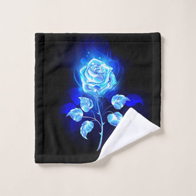 Burning Blue Rose Wash Cloth (Wash Cloth)