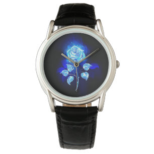Burning Blue Rose Watch