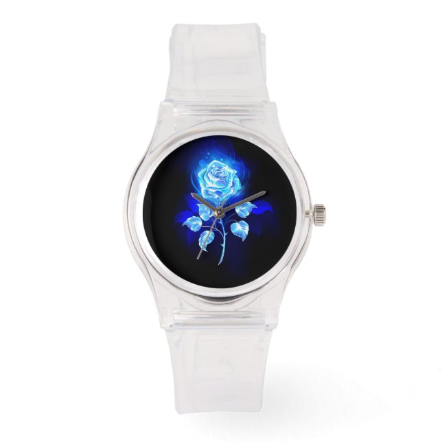 Burning Blue Rose Watch (Front)