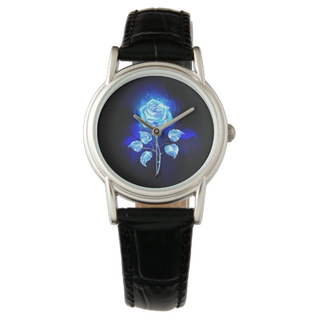 Burning Blue Rose Watch (Front)