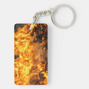 Burning Brush Key Ring