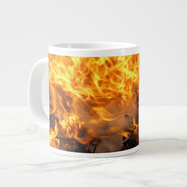 Burning Brush Large Coffee Mug (Front Left)