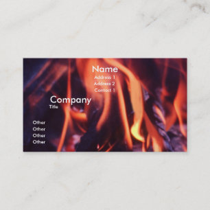 Burning Business Card