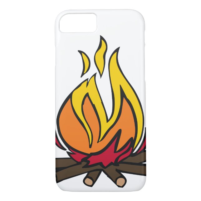 Burning Campfire Case-Mate iPhone Case (Back)