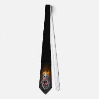 burning clown tie