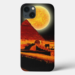 Burning Desert Sun & Egyptian Giza Pyramids iPhone 13 Case