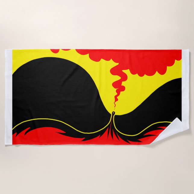 Burning Desire 2 Beach Towel (Front)