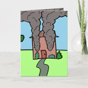 Burning Down The House birthday card