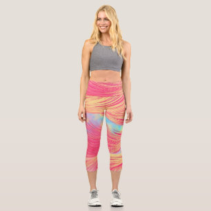 Burning Embers  Capri Leggings