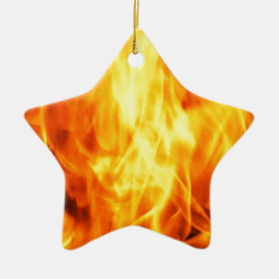 Burning Fire Ceramic Tree Decoration