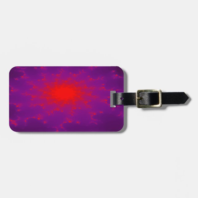 Burning Galaxy Custom Luggage Tag (Front Horizontal)