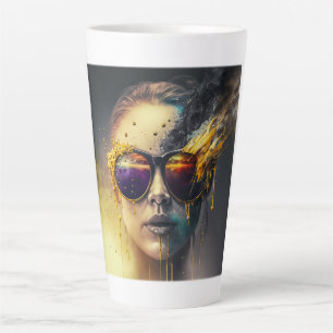 Burning Glasses Latte Mug 