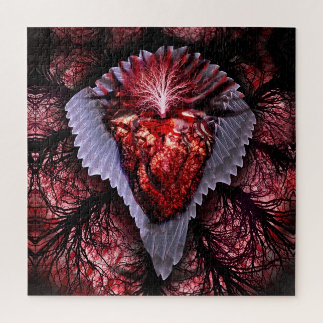Burning Heart Jigsaw Puzzle (Vertical)