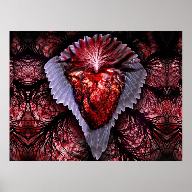 Burning Heart Poster (Front)