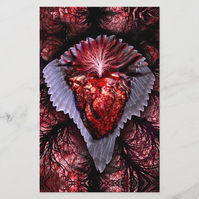 Burning Heart Stationery (Front)