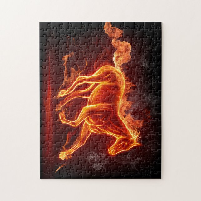 Burning Horse Jigsaw Puzzle (Vertical)
