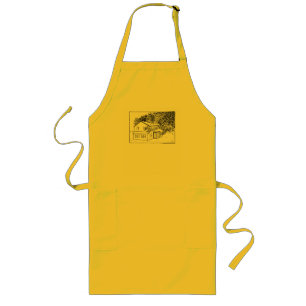 Burning House Long Apron