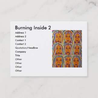 Burning Inside 2 Business Card