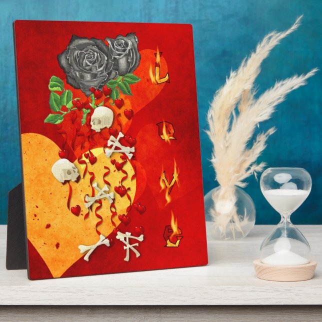 Burning Love Fire Plaque (Side)
