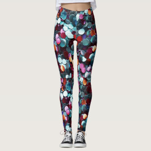 Burning Man Multicolor sequins Leggings