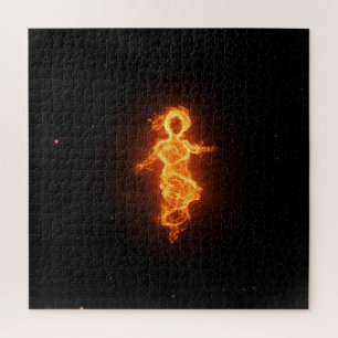 Burning Mysterious Spirit in Outer Space Jigsaw Puzzle