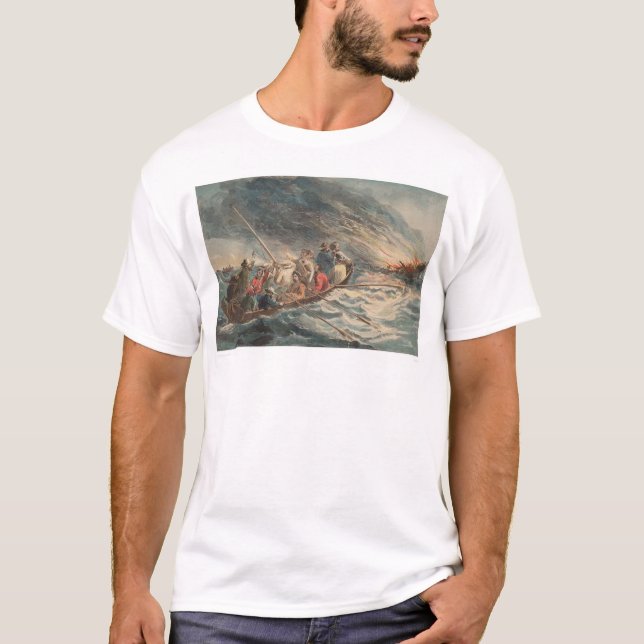 Burning of the California clipper "Hornet" (2511A) T-Shirt (Front)