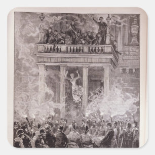 Burning of the Ring Theatre, Vienna Square Sticker