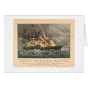 Burning of the Steamship Golden Gate (0144A)