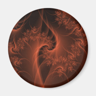 Burning Orange Twist Magnet