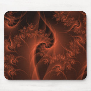 Burning Orange Twist Mousepad