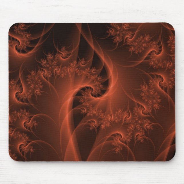 Burning Orange Twist Mousepad (Front)