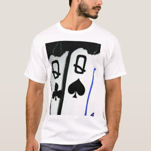 Burning Pocket Queens Hot Ladies Poker Art T-Shirt