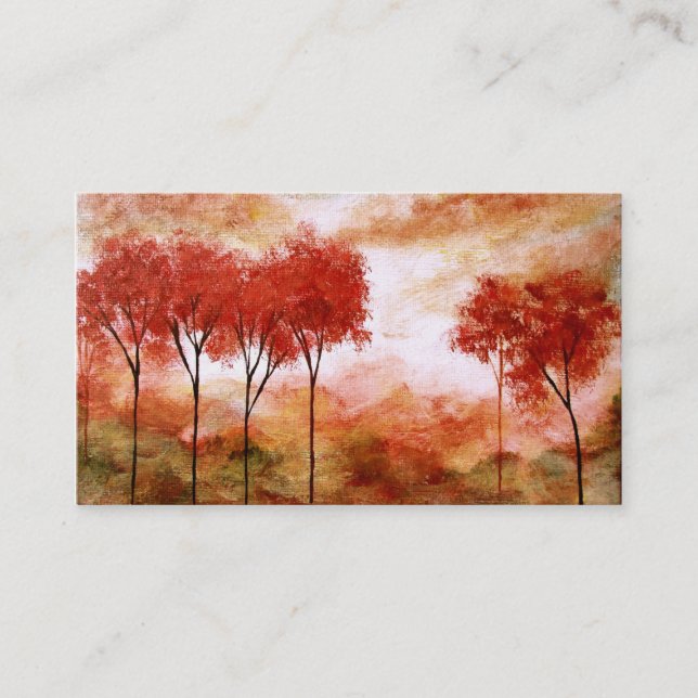 Burning Promise Profile Business Card Art Card (Front)