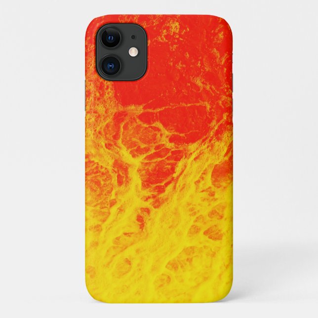 Burning red and yellow fire water Case-Mate iPhone case (Back)