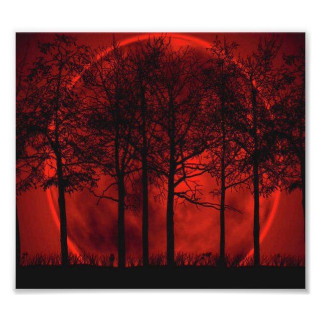 Burning Red... Photo Print (Front)
