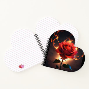 Burning Rose – Passion Meets Destruction in Striki Notebook