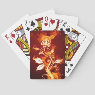 Burning Rose Playing Cards