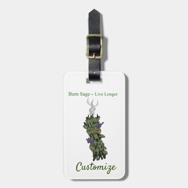 Burning Sage Thunder_Cove  Luggage Tag (Front Vertical)
