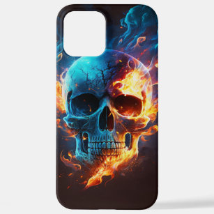 Burning Skull iPhone 12 Pro Max Case