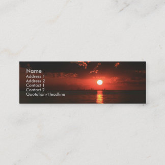 Burning Sky... Mini Business Card
