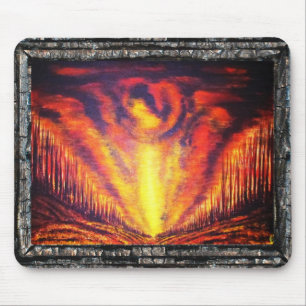 Burning Sky Mouse Pad