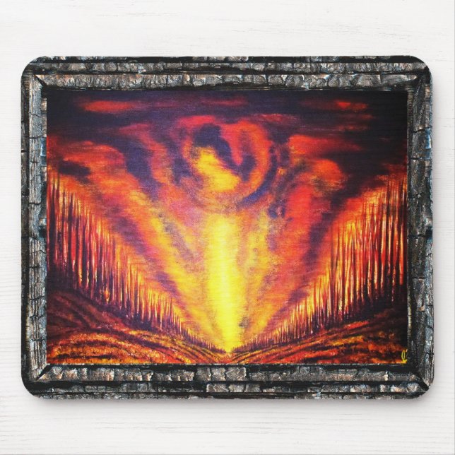 Burning Sky Mouse Pad (Front)